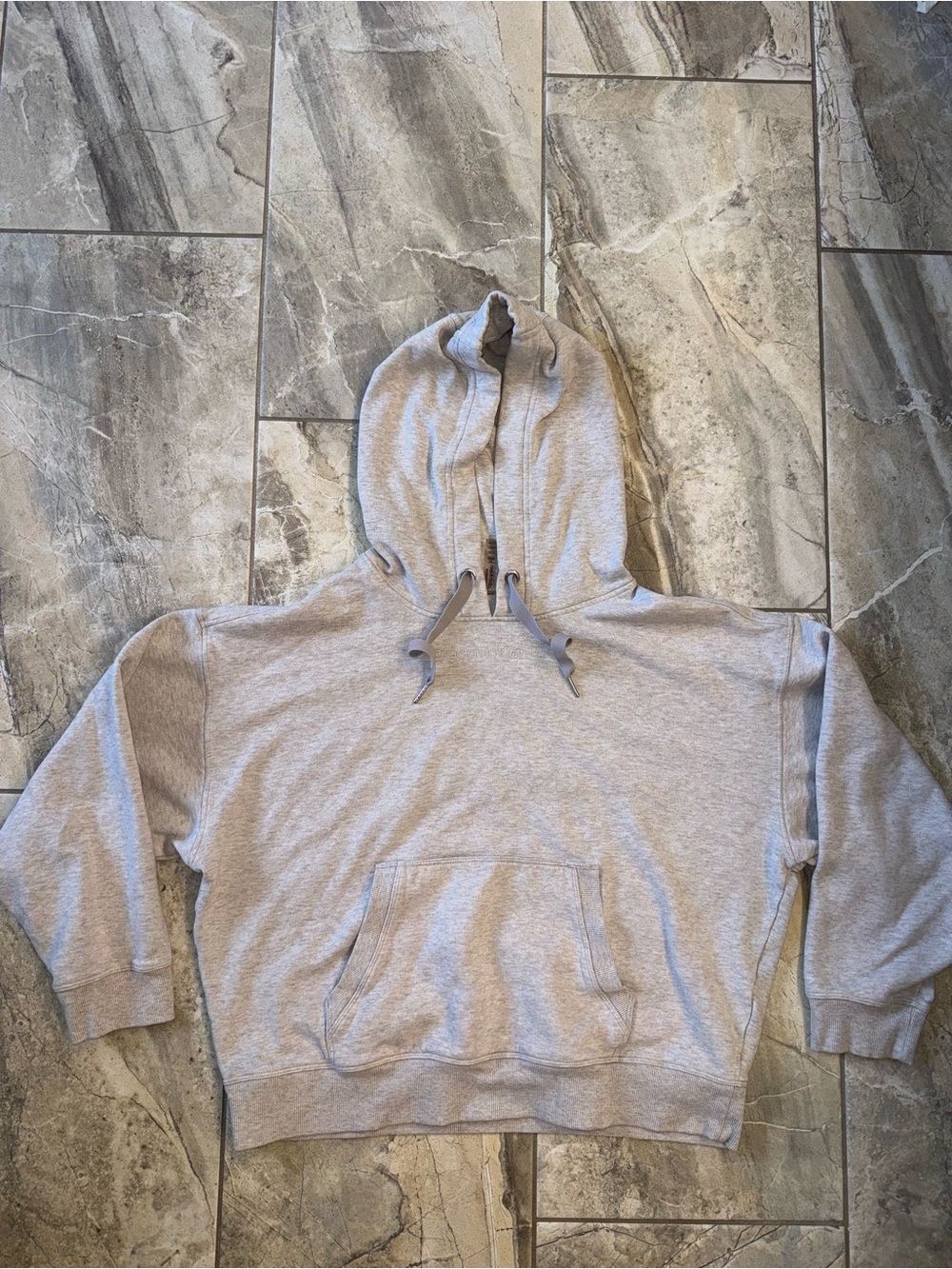 Calvin Klein Women's Light Gray Hoodie